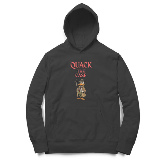 Artisianaura Quack The Case Men’s Hoodie Front View - Black