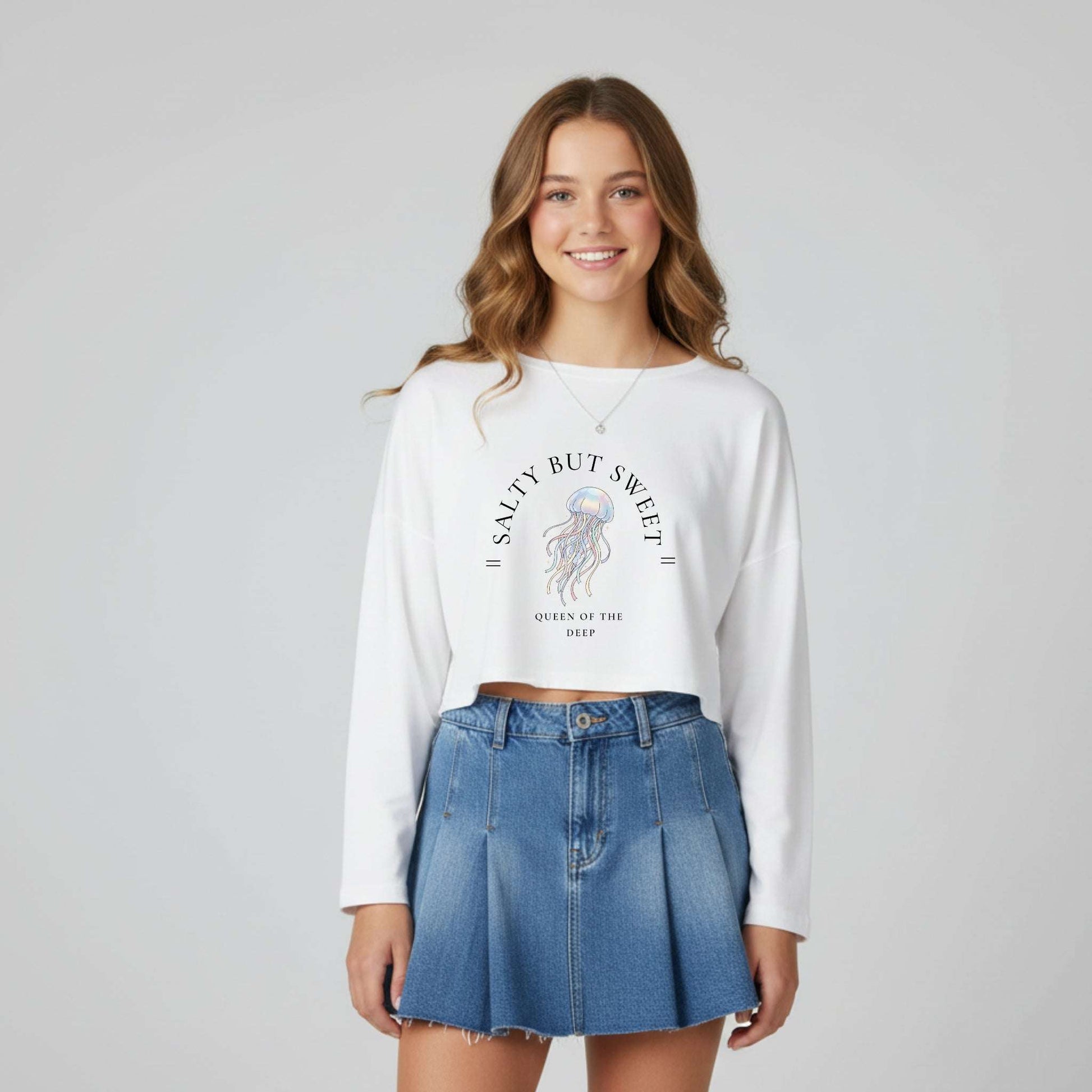 Salty But Sweet Octopus Crop Top