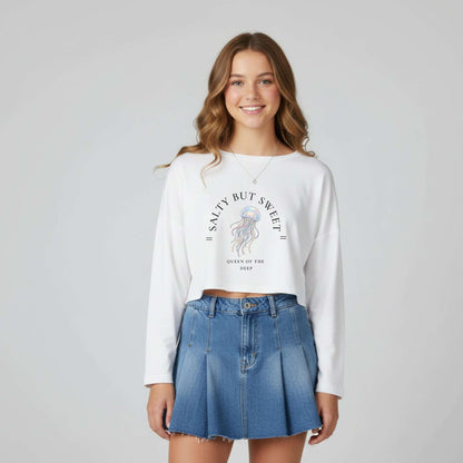 Salty But Sweet Octopus Crop Top