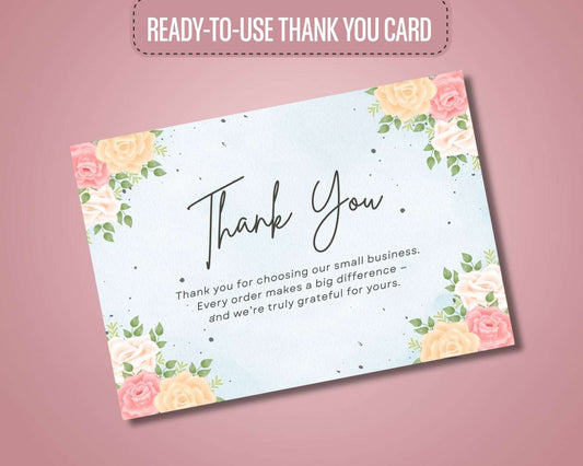 Thank you card