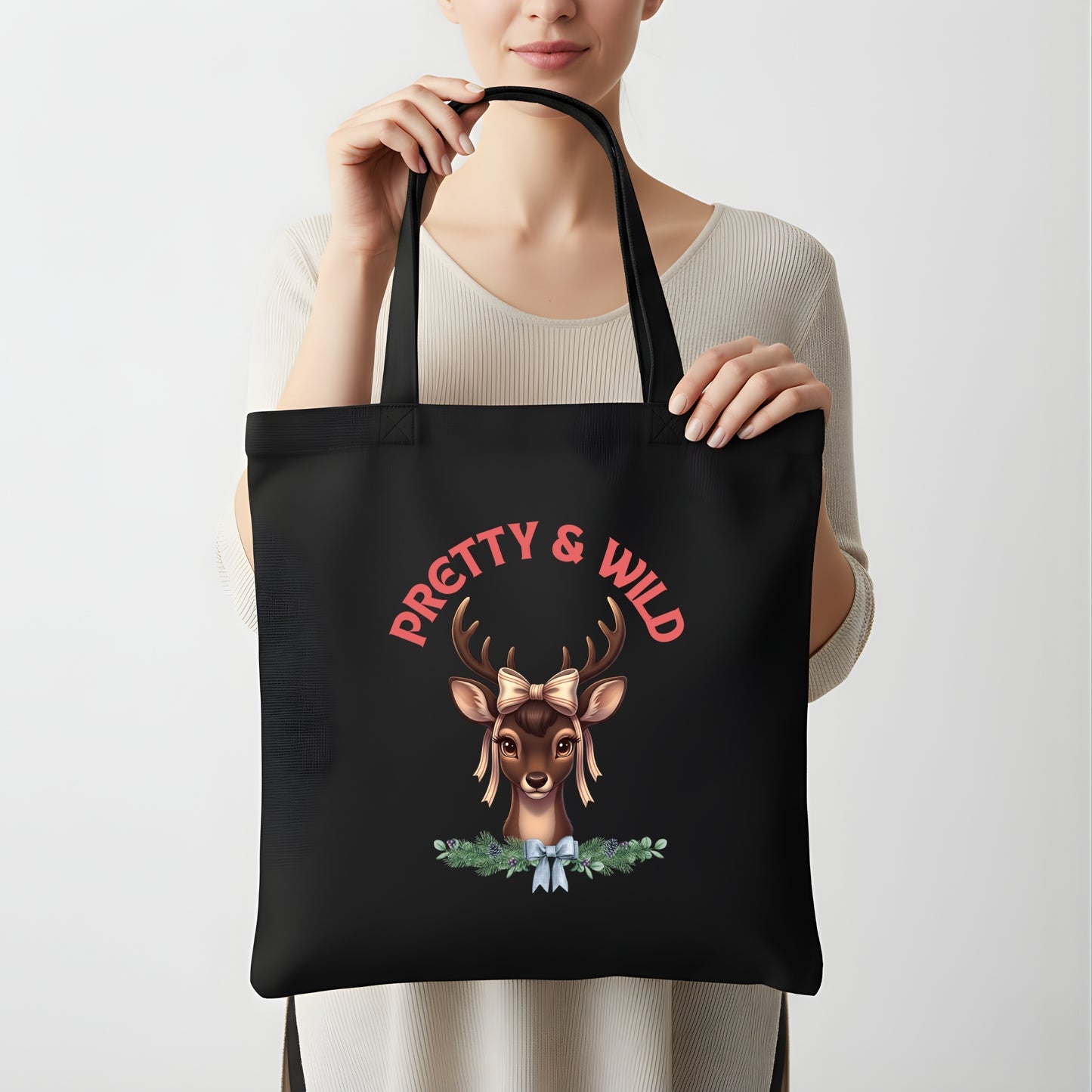 Merry Christmas Graphic Tote Bag