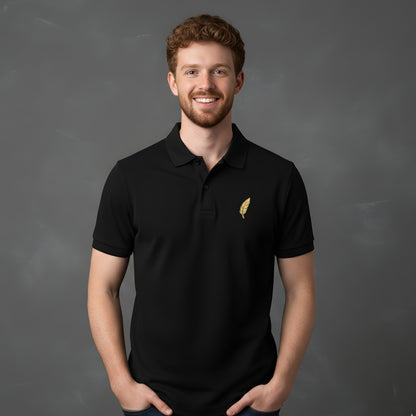 Minimal Feather Polo for Men - Artisianaura