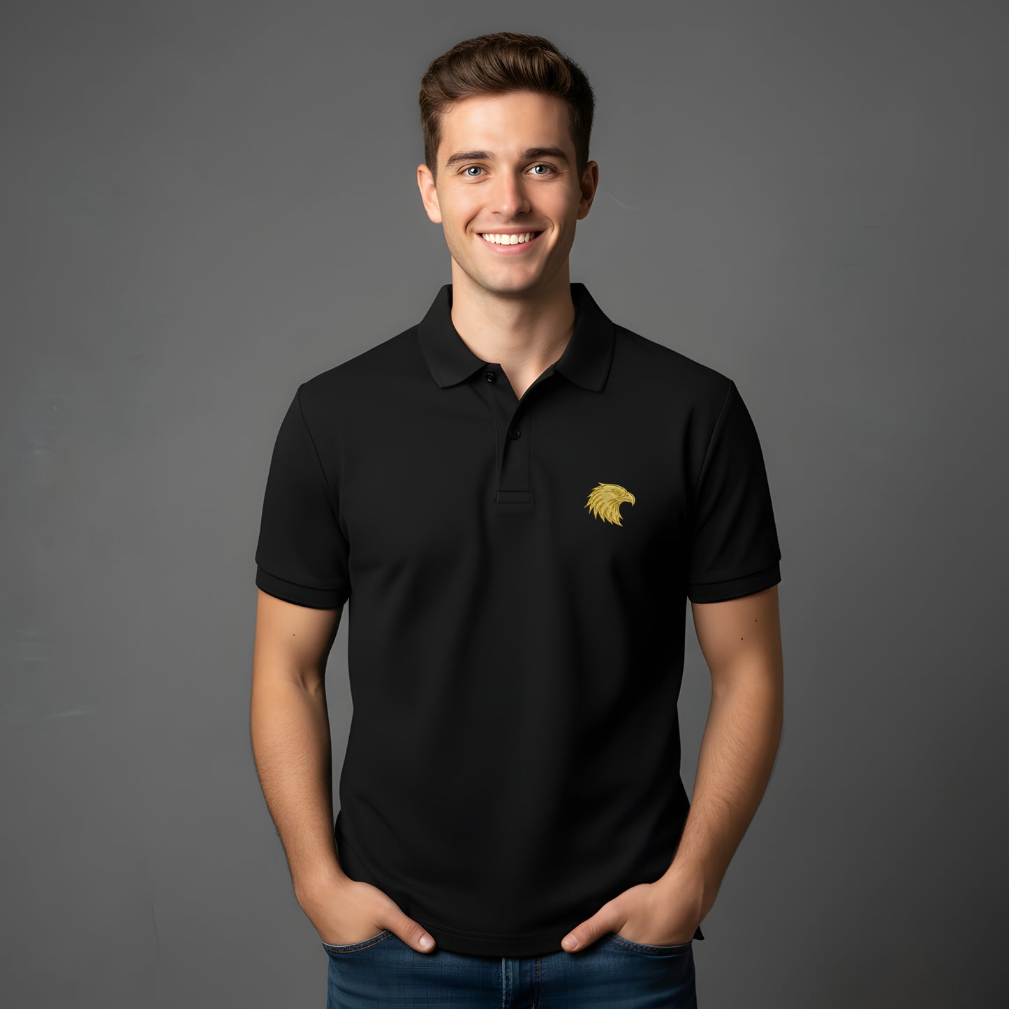Premium Eagle Polo for Men - Artisianaura