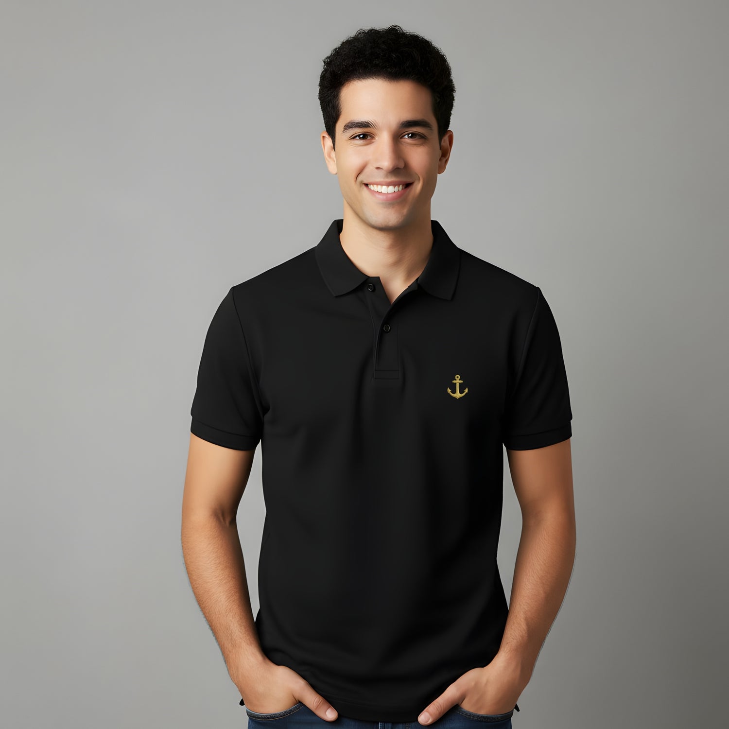 Men’s Anchor Polo T-Shirt - Artisianaura
