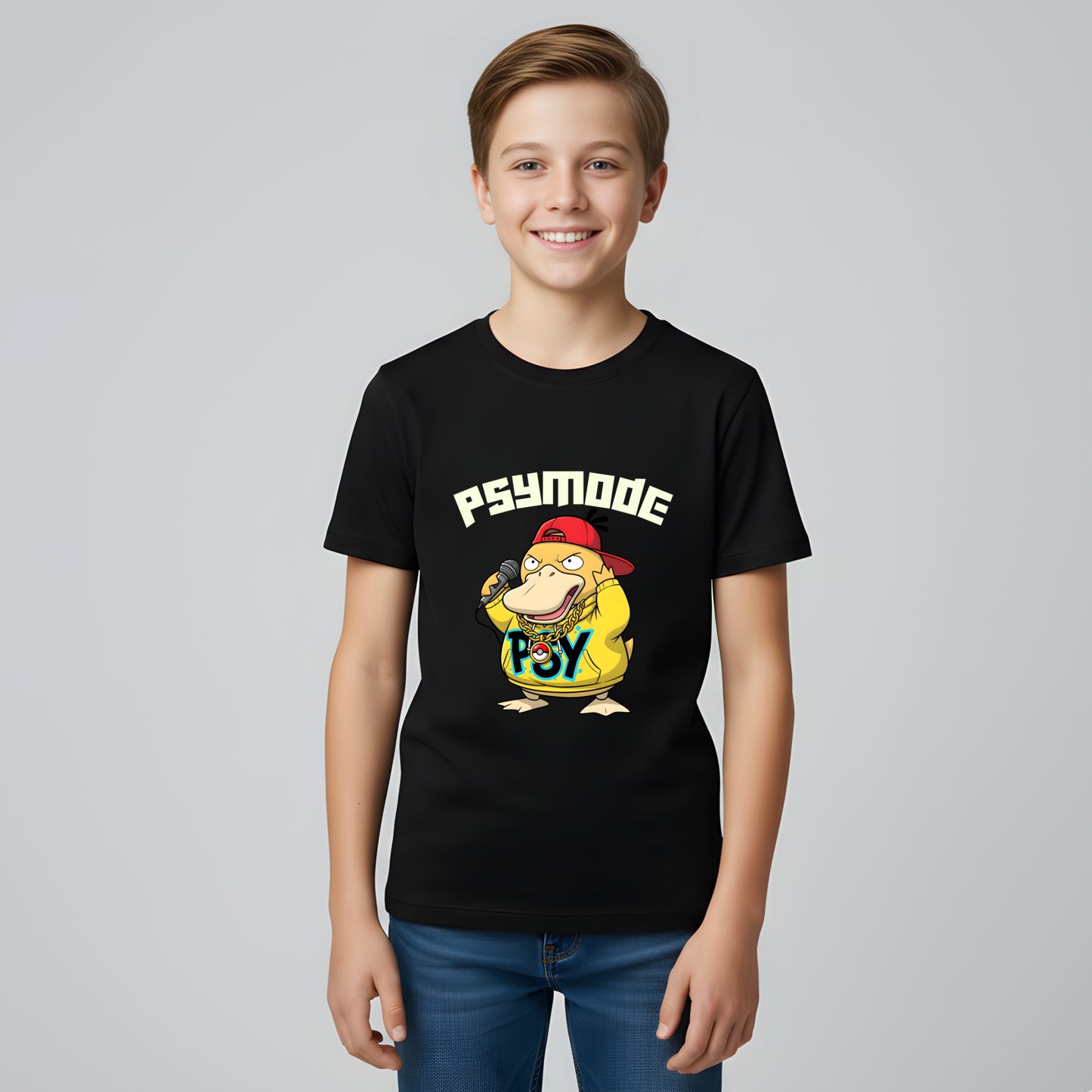 Psyduck Graphic Tee for Boys - Artisianaura