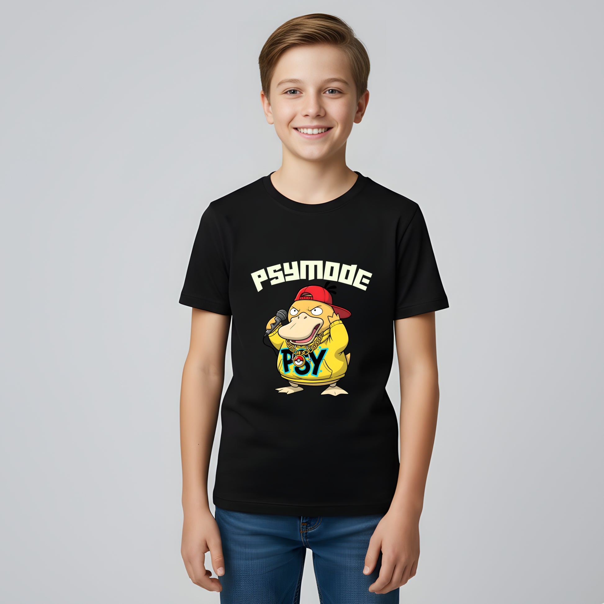 Psyduck Graphic Tee for Boys - Artisianaura