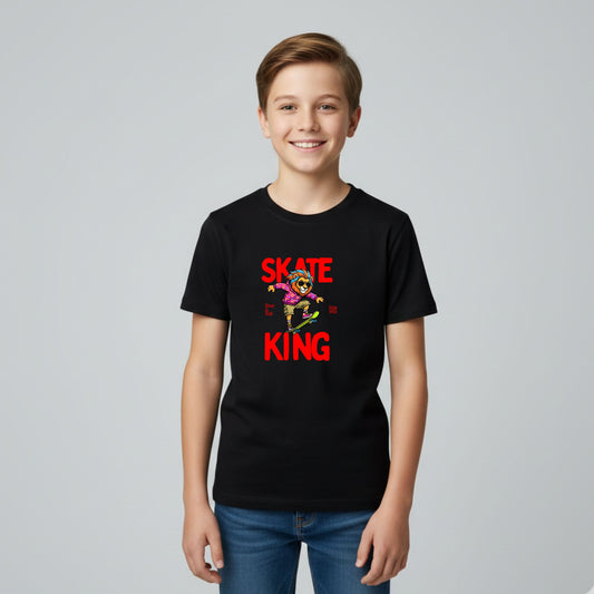 Skate King – Cool Lion Kids T-Shirt - Artisianaura
