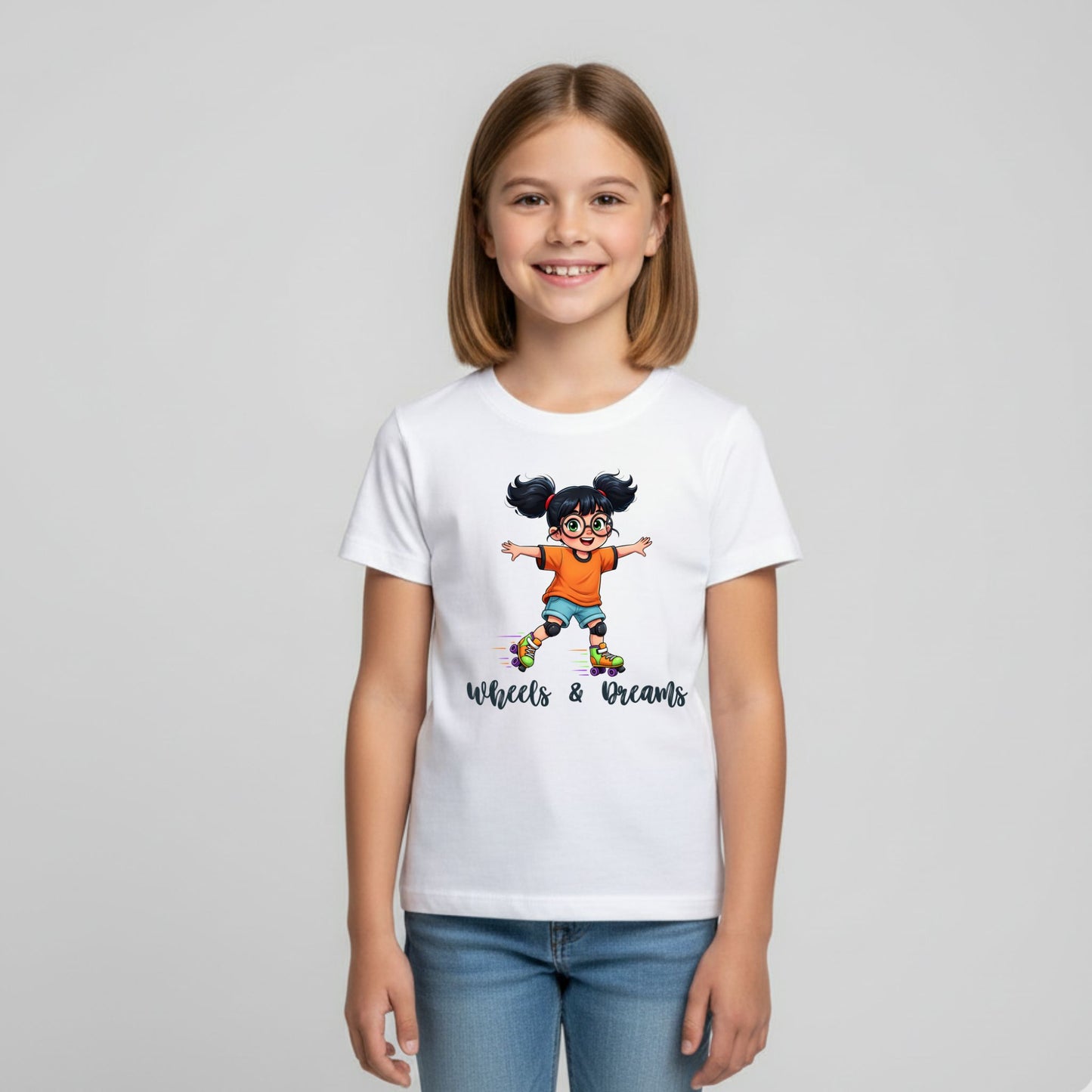 Wheels & Dreams Girls’ T-Shirt - Artisianaura