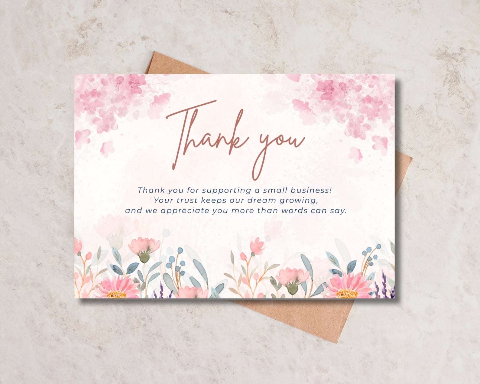 Thank you card