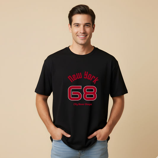 New York 68 Oversized T-Shirt for Men - Artisianaura