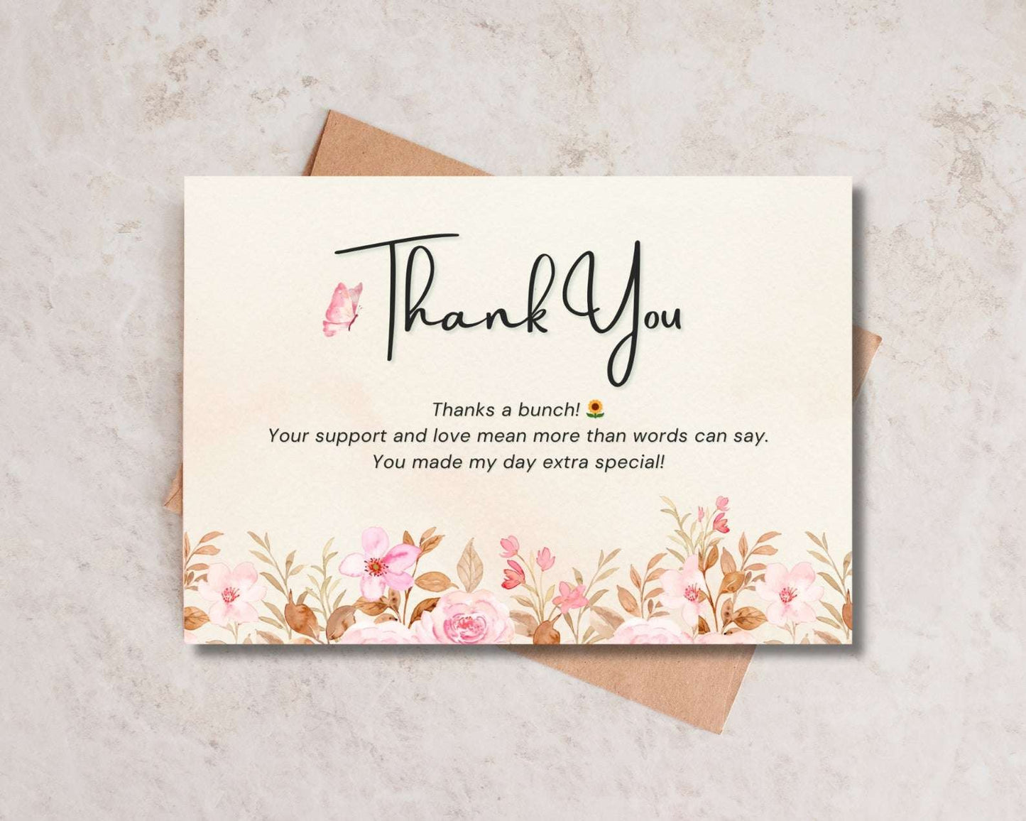 Thank you card