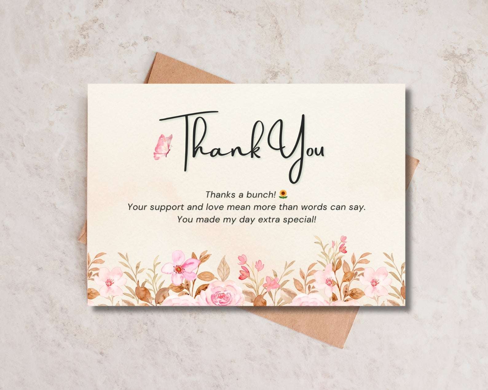 Thank you card