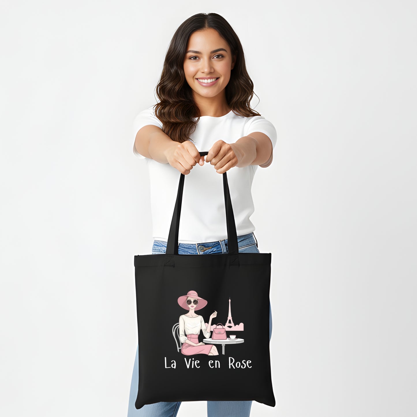La Vie en Rose Tote Bag for Women - Artisianaura