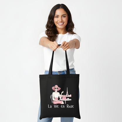 La Vie en Rose Tote Bag for Women - Artisianaura