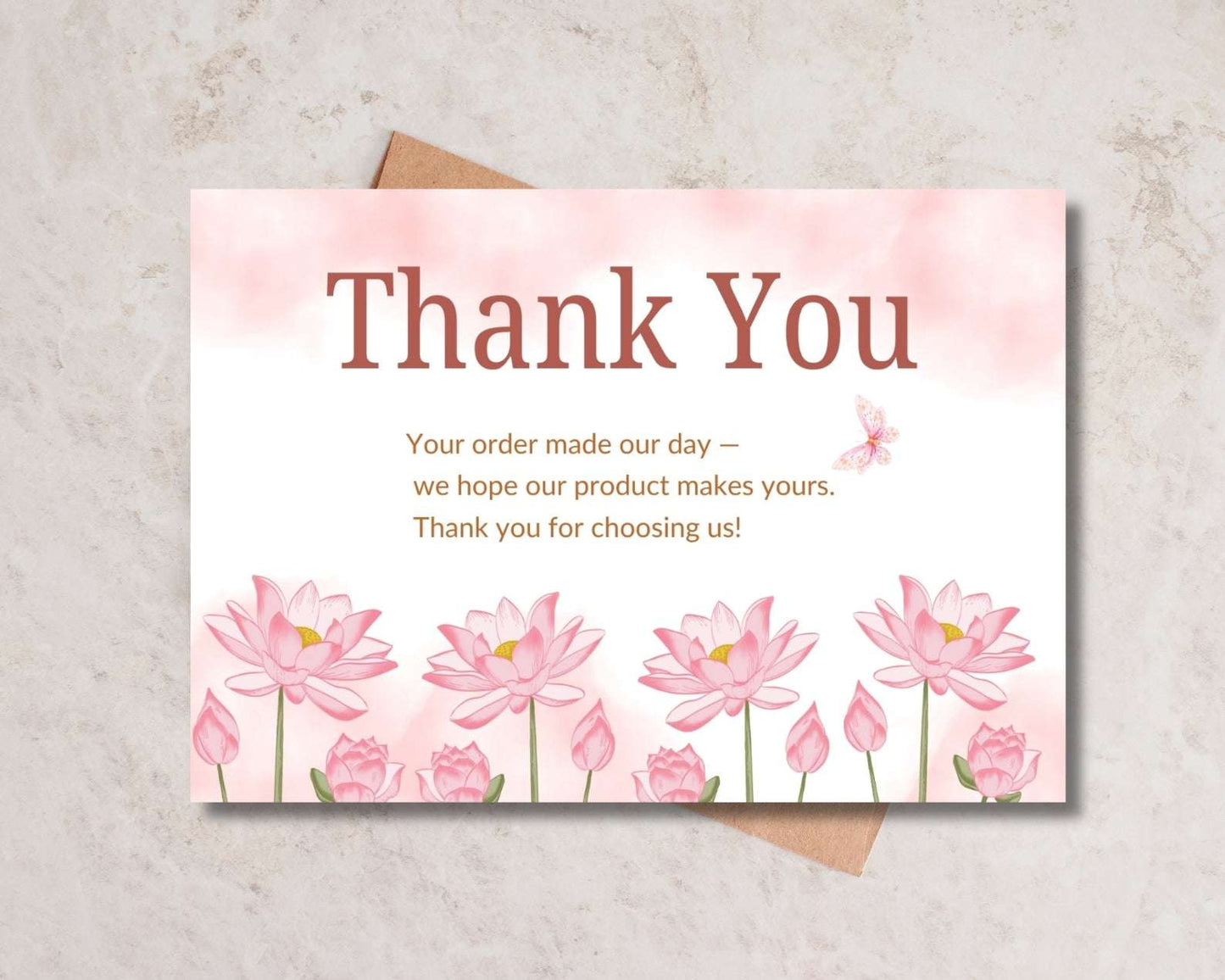 Thank you card