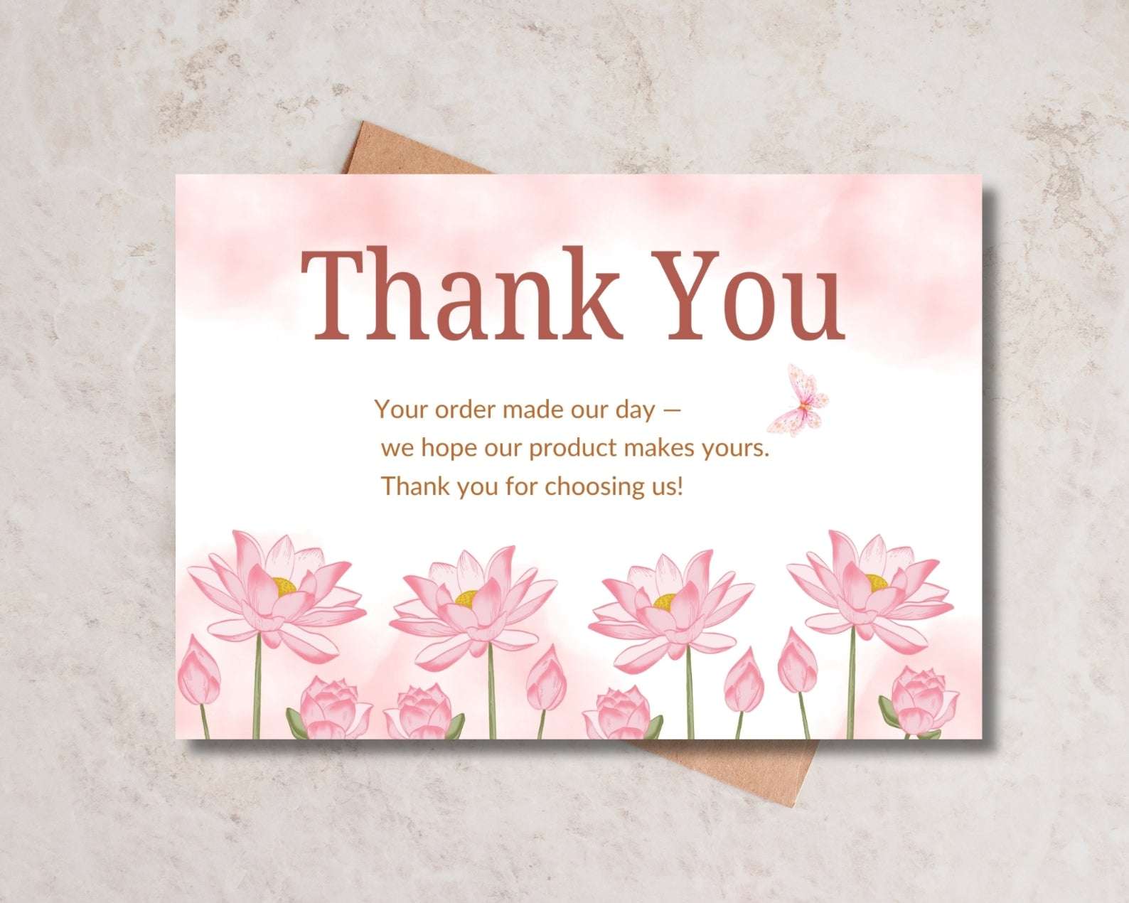 Thank you card