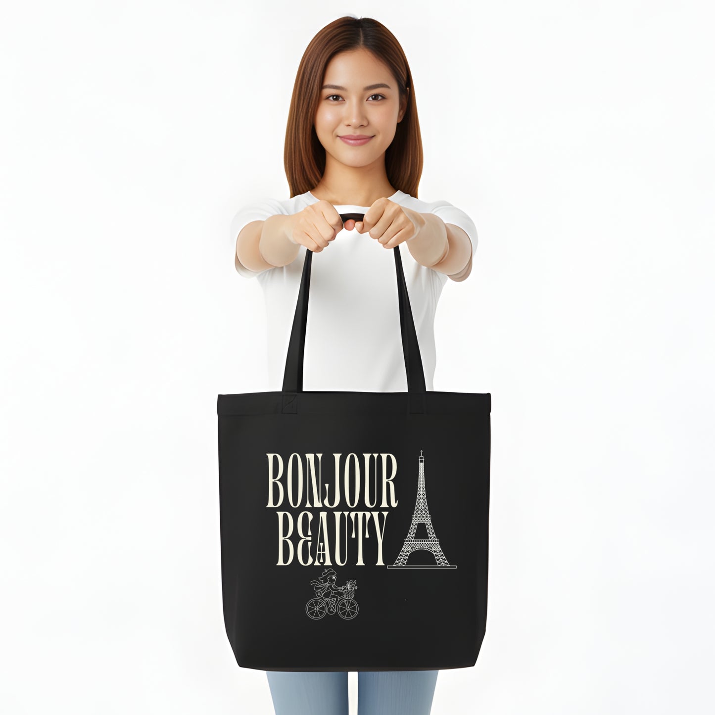 Trendy Bonjour Beauty Tote Bag - Artisianaura