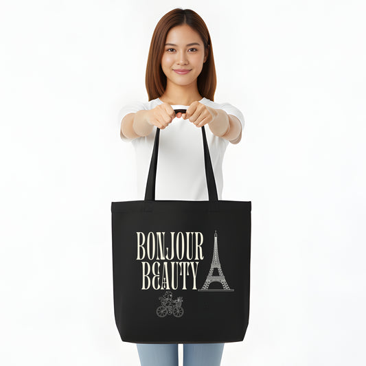 Trendy Bonjour Beauty Tote Bag - Artisianaura