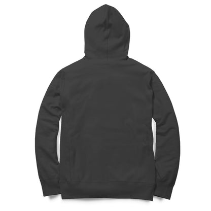 Back View of Brooklyn 89 Hoodie for men – sport graphic hoodie Black variant