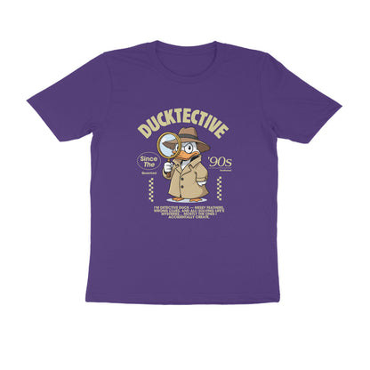 Purple Ducktective T-Shirt – detective duck artwork on cotton tee