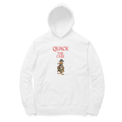 Artisianaura Quack The Case Men’s Hoodie Front View - White