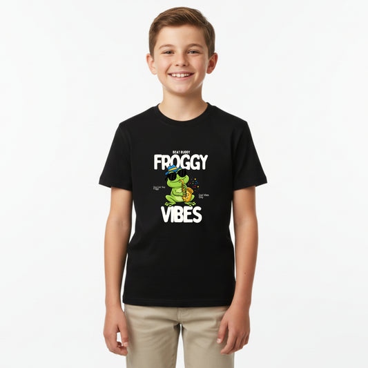 Froggy Vibes Kids T-Shirt - Artisianaura