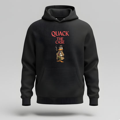 Artisianaura Quack The Case Men’s Hoodie Front View - Black