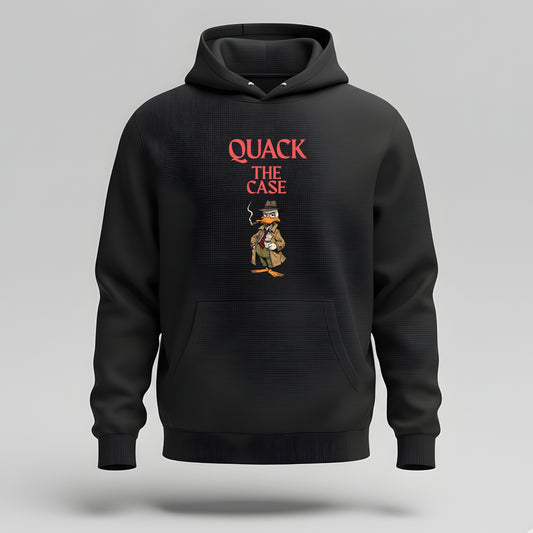 Artisianaura Quack The Case Men’s Hoodie Front View - Black