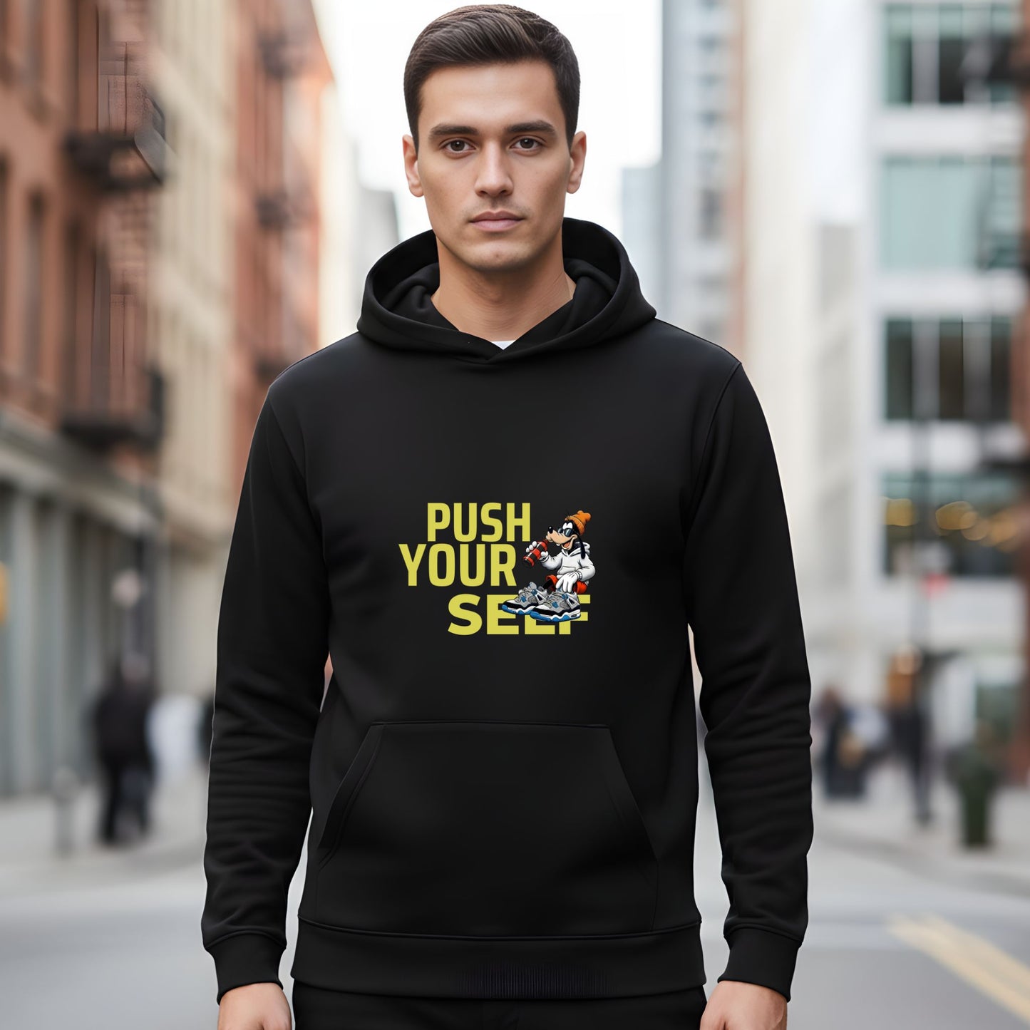 Push Yourself Men’s Hoodie