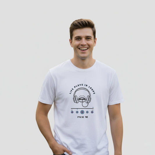 Life Plays in Loops T-Shirt - Artisianaura